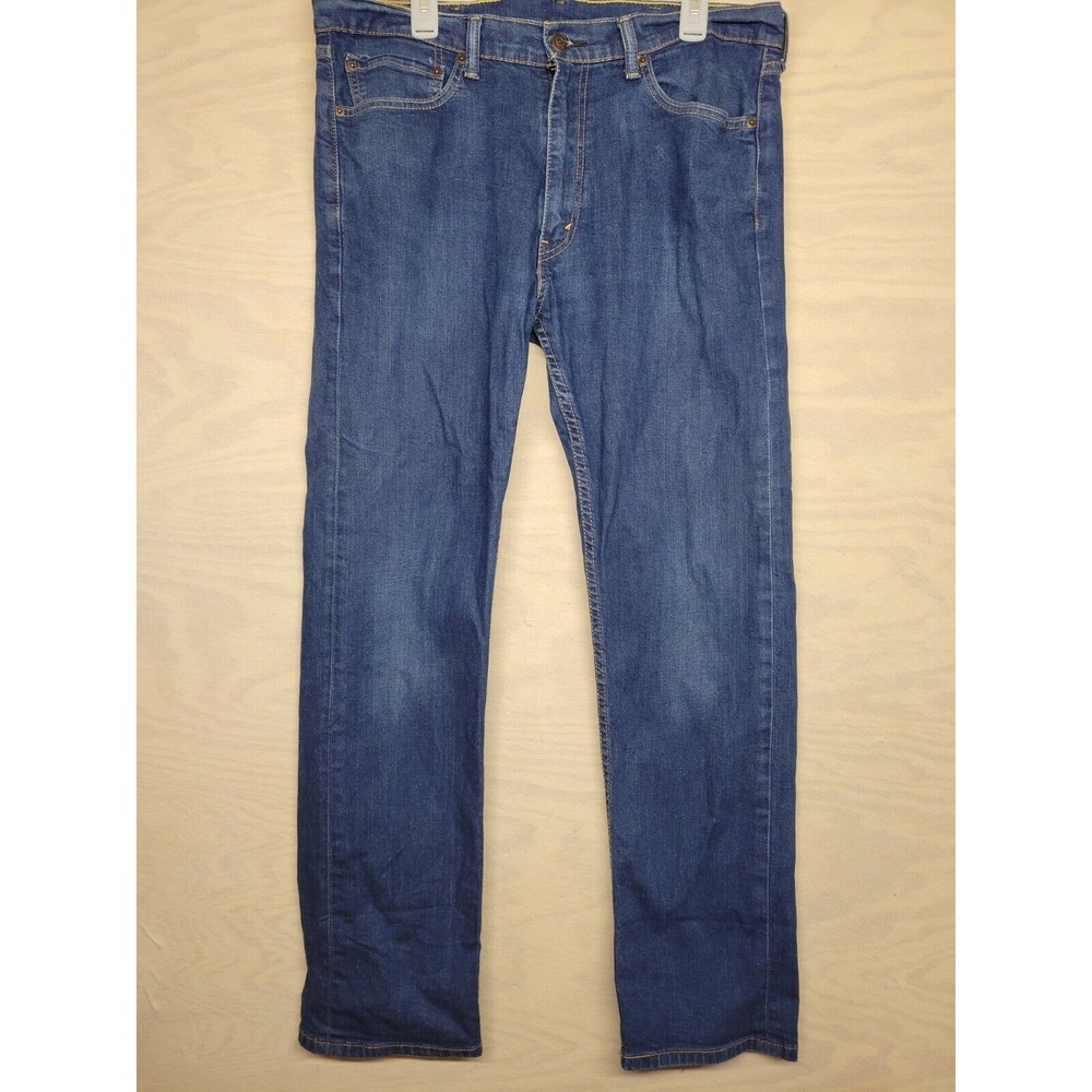 LEVI'S 505 Men's SZ 38 X 32 Jeans Regular Fit Denim Medium Wash Pants Blue